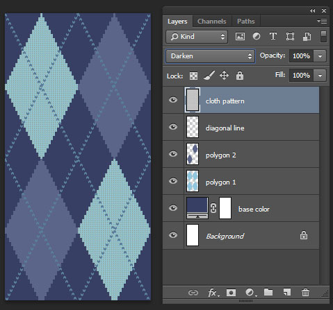 Tutorial Photoshop-Argyle Pattern