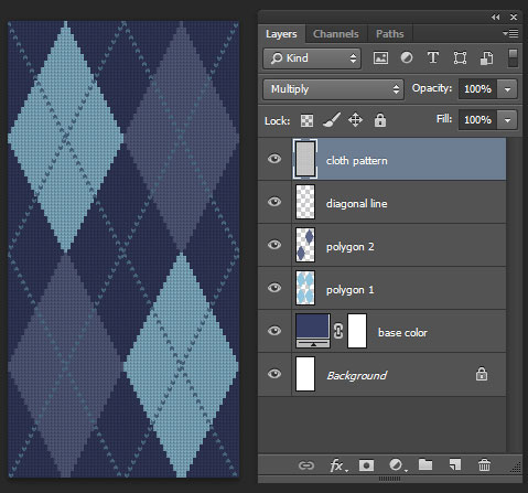 Tutorial Photoshop-Argyle Pattern