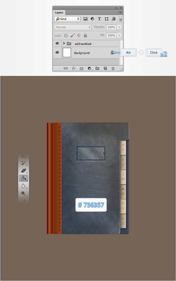 Create an Address Book Icon in Photoshop