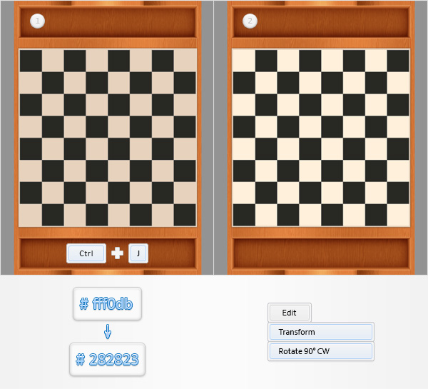 Checkers Mobile Game Interface