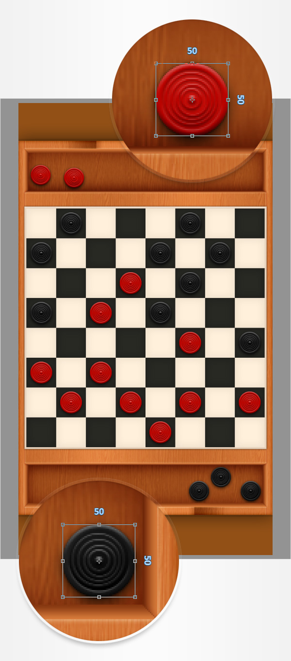 Checkers Mobile Game Interface