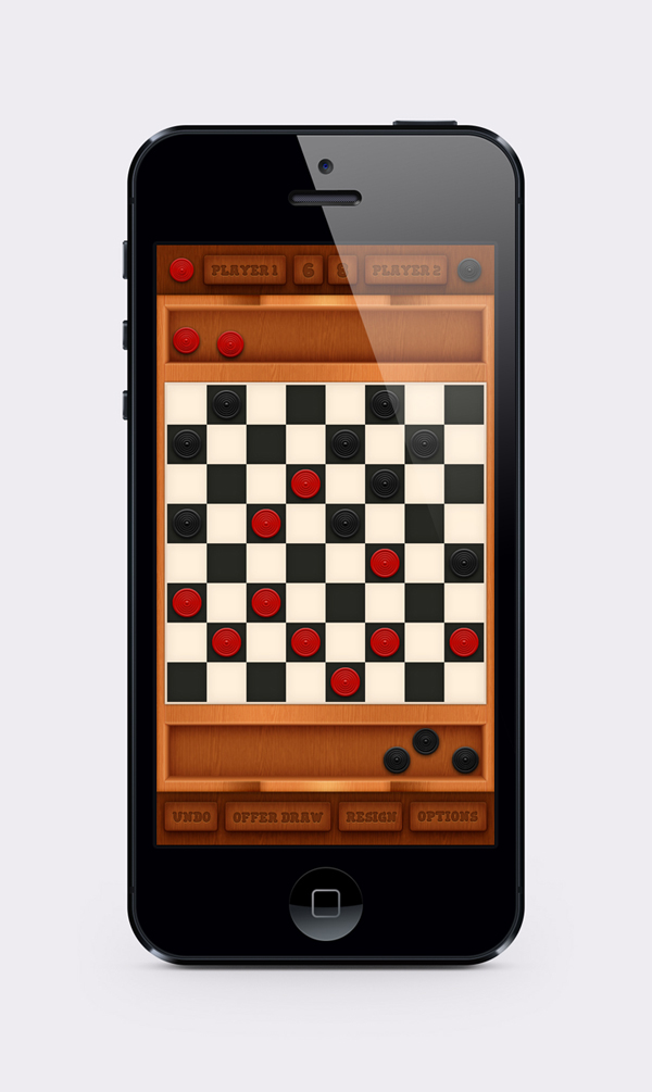 Checkers Mobile Game Interface