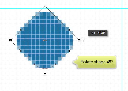 Rotate shape 45