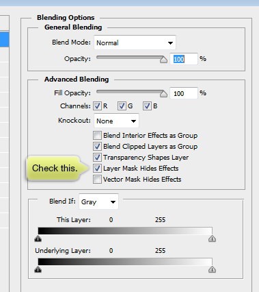 layer mask hides effects