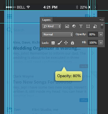 reduce opacity