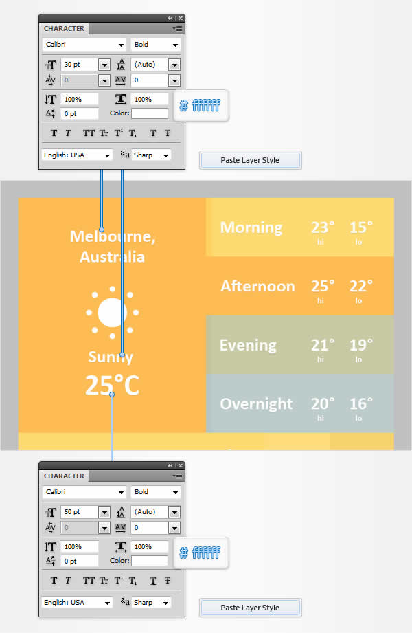 Mobile Weather App Interface