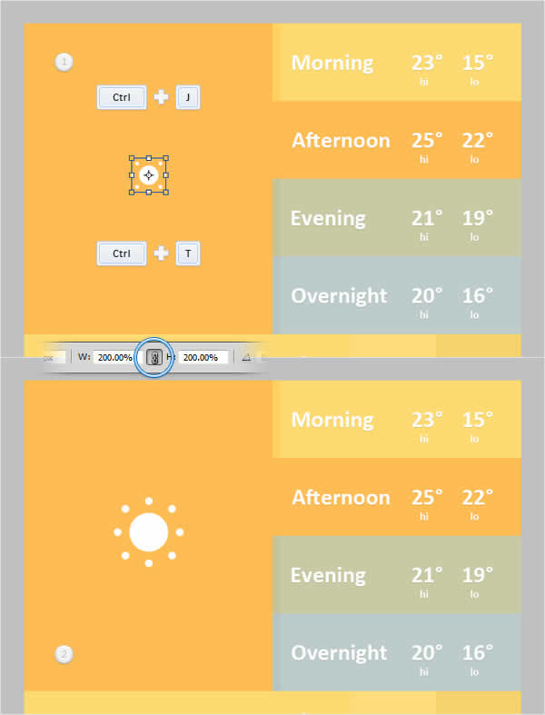 Mobile Weather App Interface