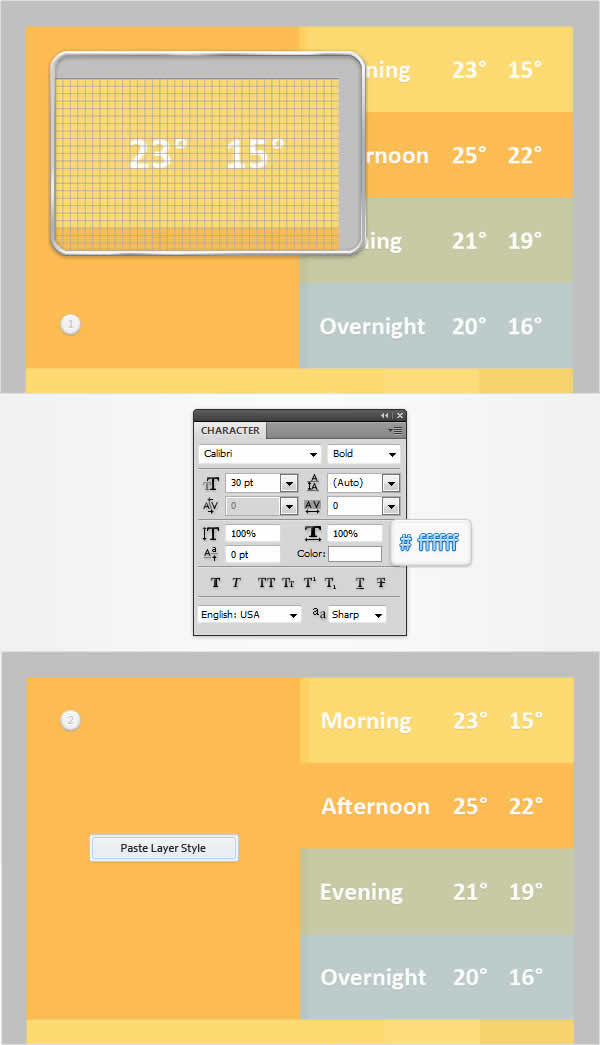 Mobile Weather App Interface