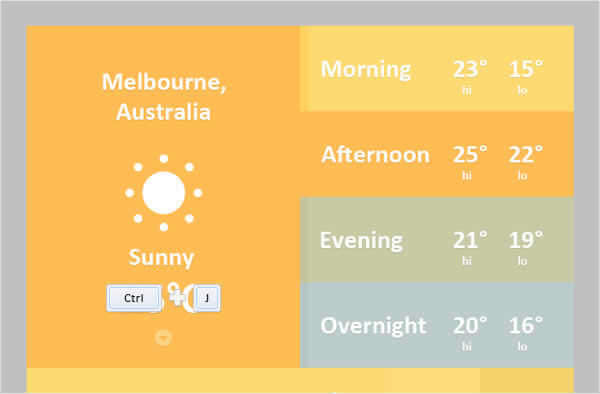 Mobile Weather App Interface