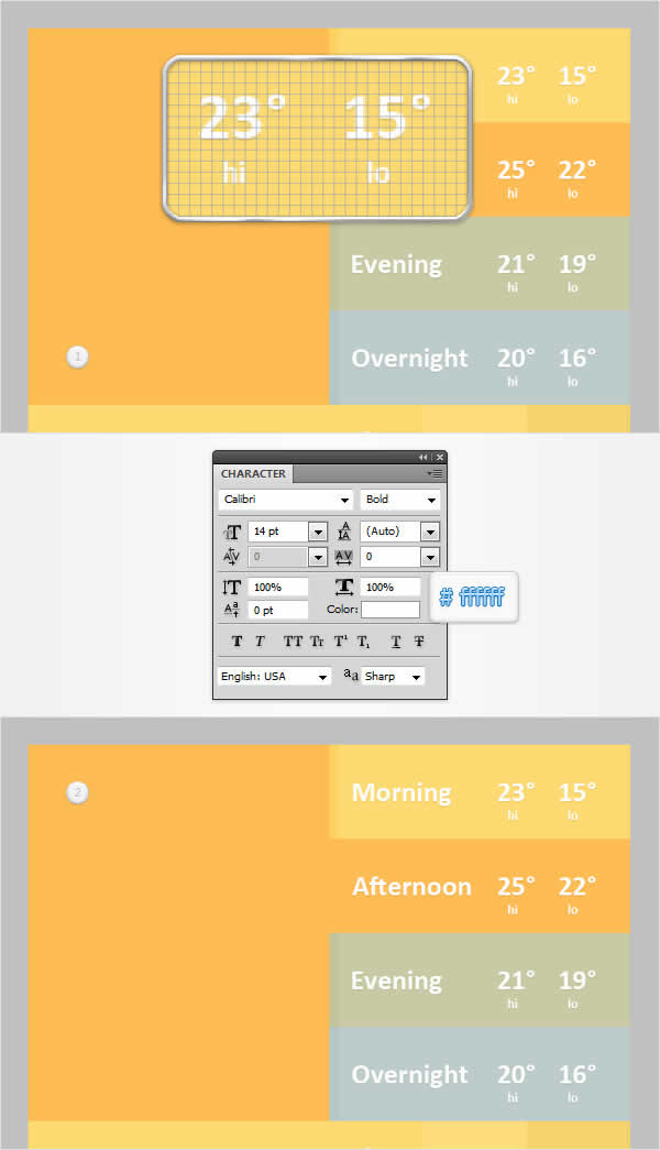 Mobile Weather App Interface