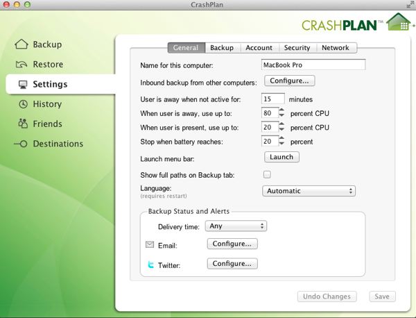 CrashPlan has a lot of configurable options which might be somewhat daunting. If you can navigate through them then it is a very powerful backup tool. 