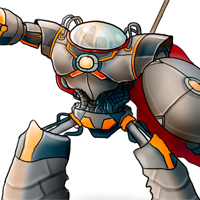 Color a Medieval Robot Character Illustration