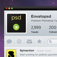 Create a Clean Twitter App Interface in Photoshop