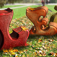 Create an Autumn-Themed 3D Text Effect With Photoshop CS6 Extended