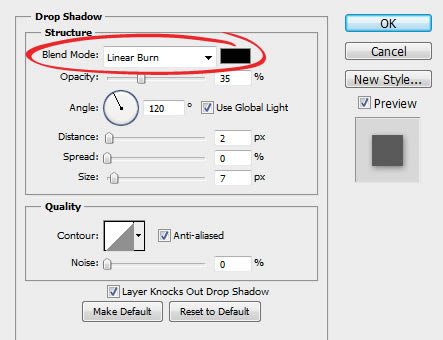 drop shadows in photoshop