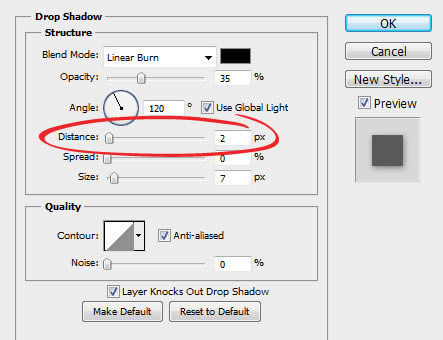 drop shadows in photoshop