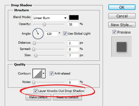 drop shadows in photoshop