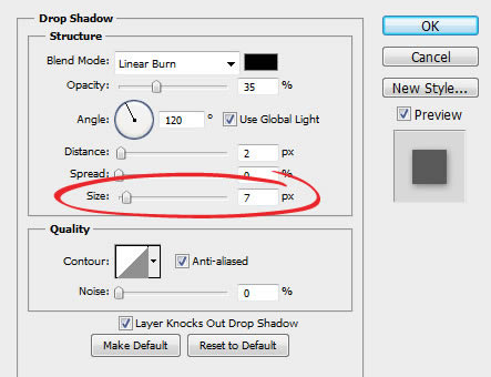 drop shadows in photoshop