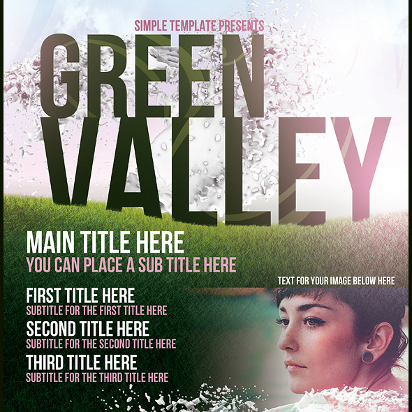 Green Valley Poster Template