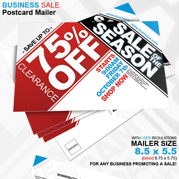 Business Sale Postcard Mailer