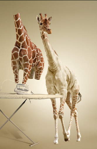 Undress a Giraffe in Photoshop