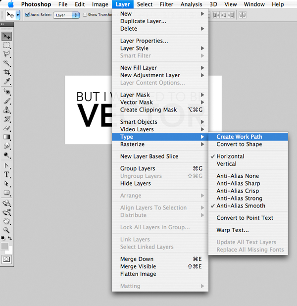 Converting Photoshop text to vector for use in Illustrator