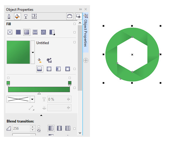 Select your object and use object properties to apply changes