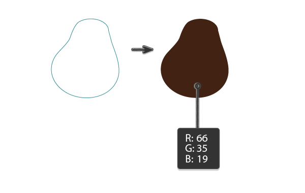 applying the fill color to the body shape