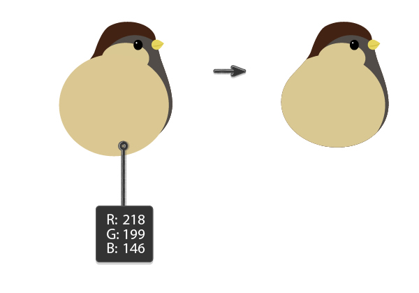 creating the pattern of the sparrow 2