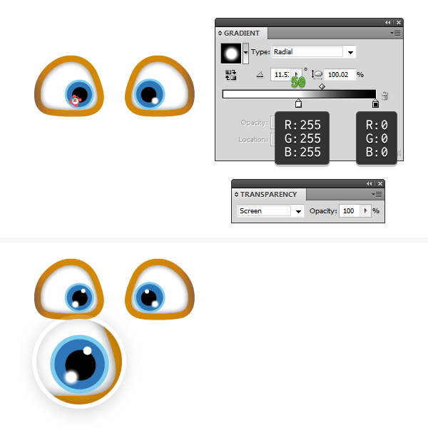 create the eyes 4