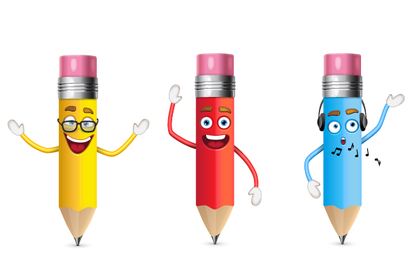 pencil characters