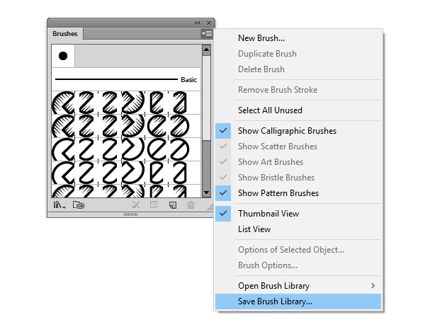 Save your brush library files