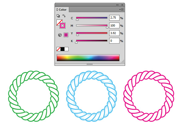 Easily change a strokes color in the Color panel