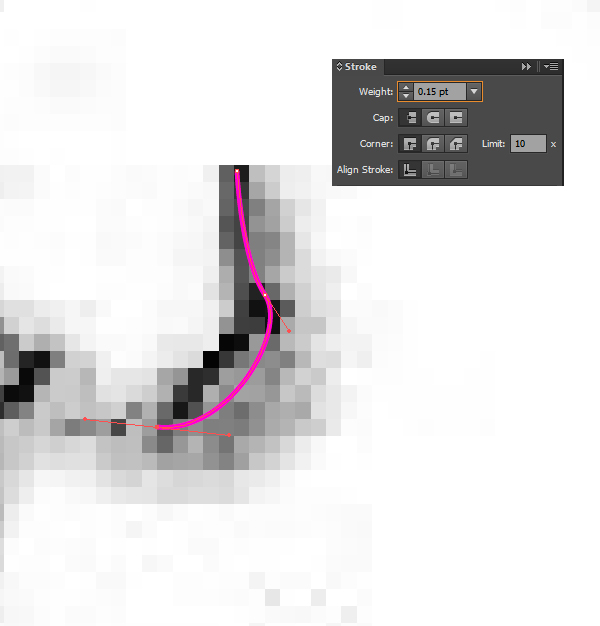 Line Weight of the Nose 1