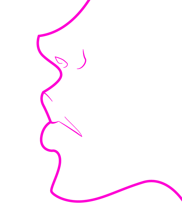 Sideview of the Lower Half of the Face in Profile