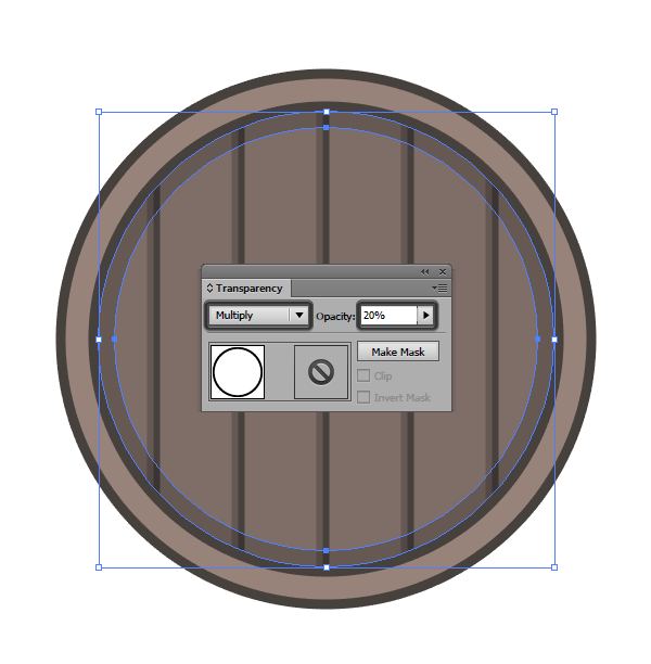 setting the blending mode for the ring shadow