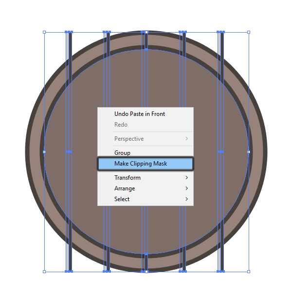 masking the vertical lines