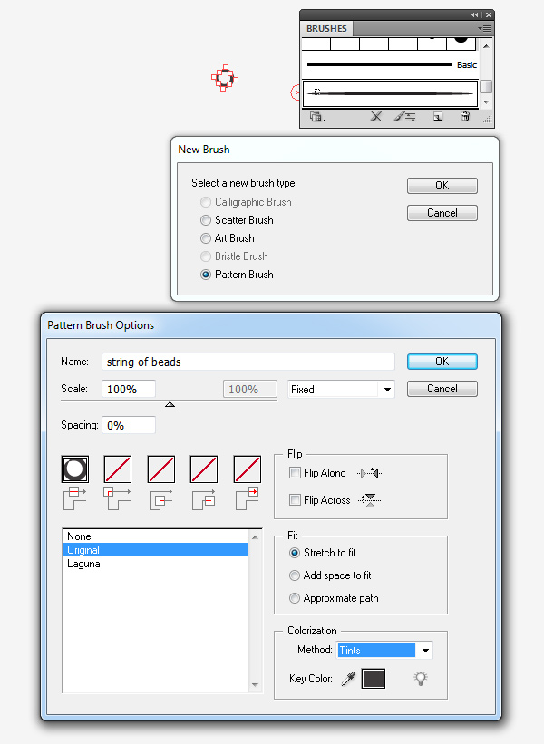 creating of a pattern brush