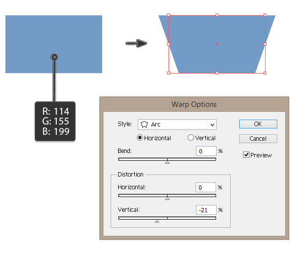 creating the shape of the basket