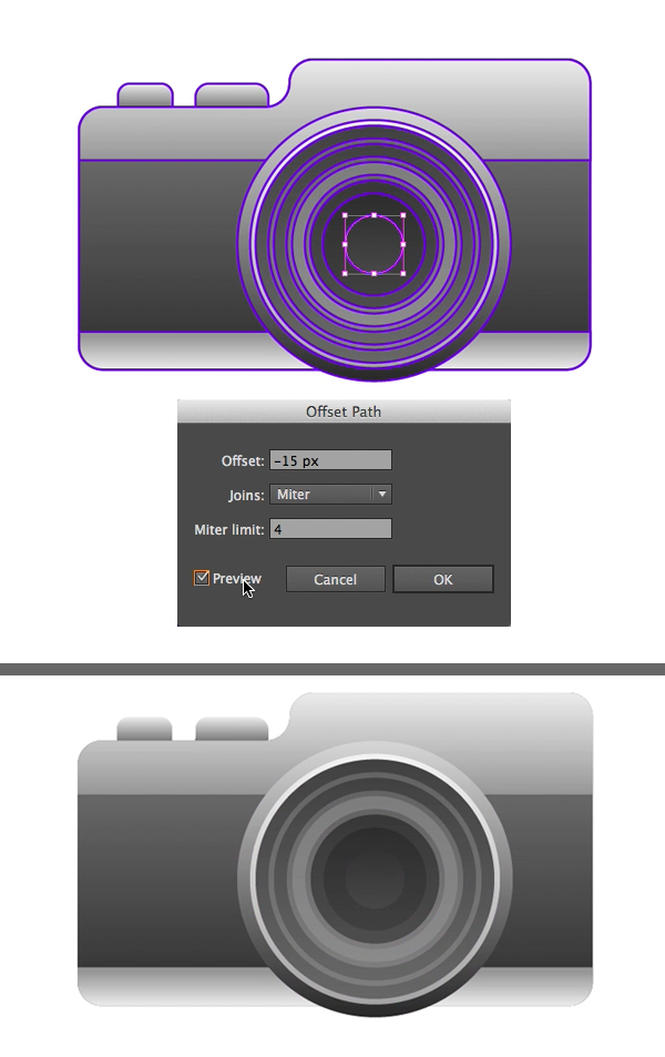 create the aperture from a circle