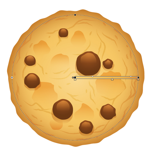 apply radial gradient to cracks