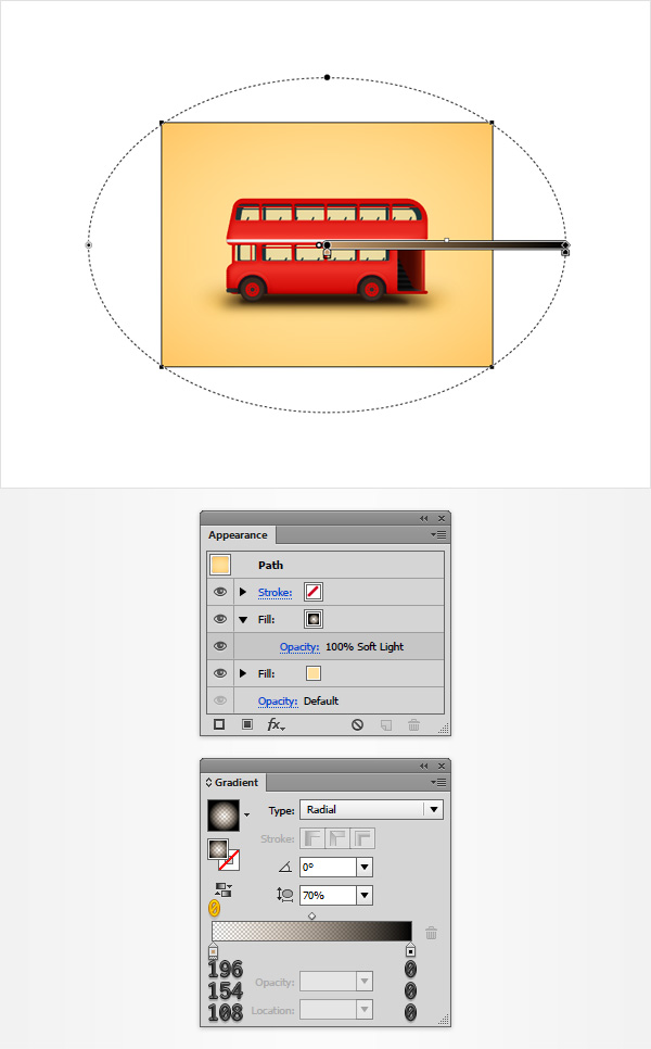 background radial gradient