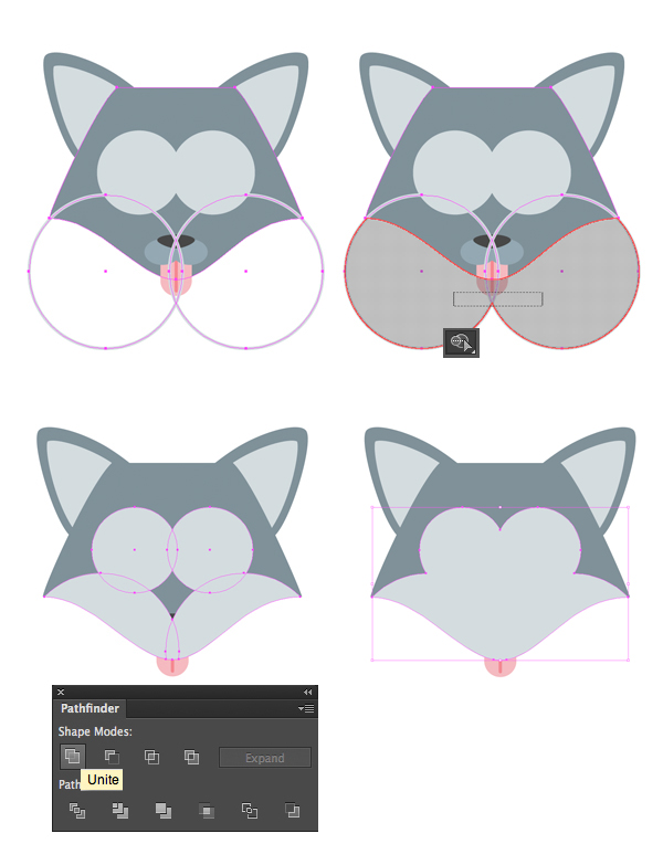 make a face mask from ellipses