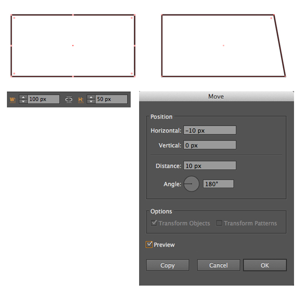 start forming the chassis of the van from a 100x50 px rectangle