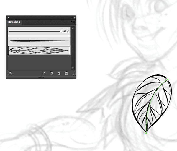 Leaf Art Brush