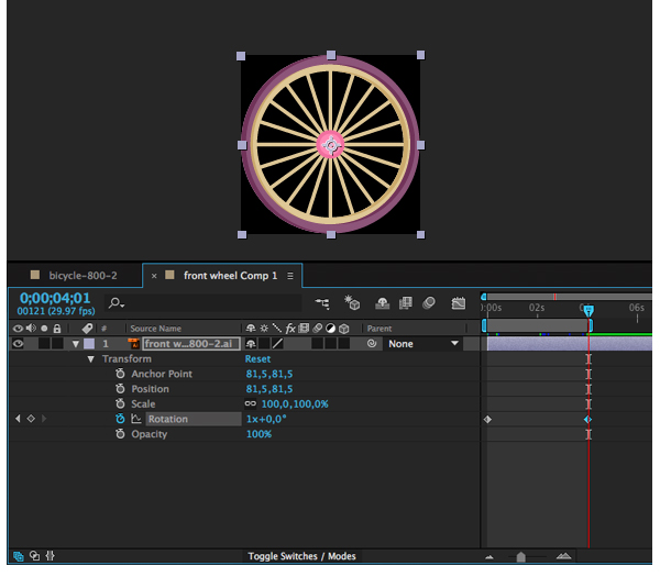 copy-paste the settings to the front wheel