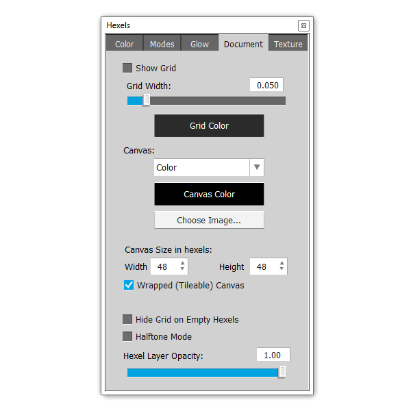 Document - Settings of your file