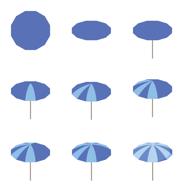 Process of a parasol