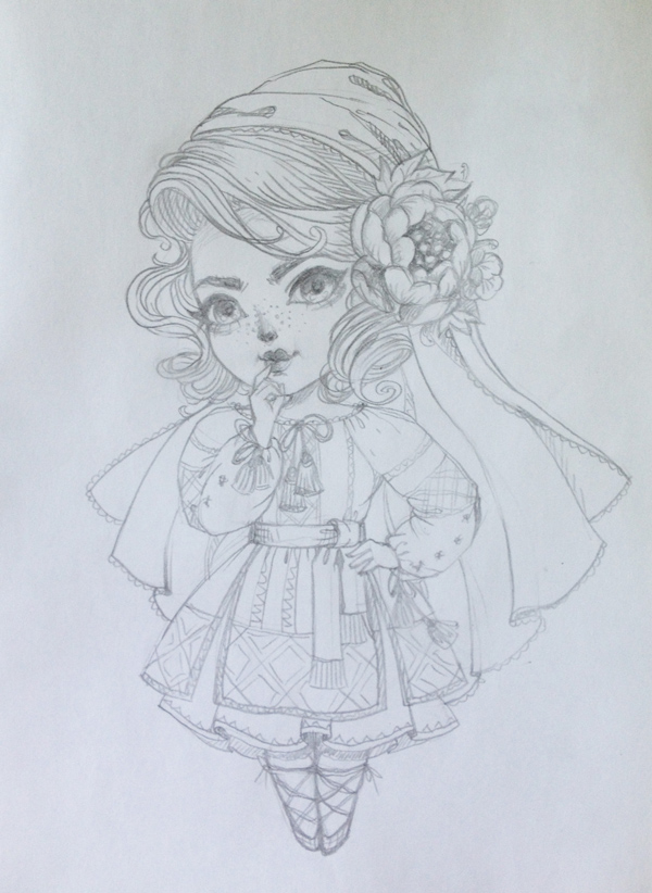 sketch of a chibi