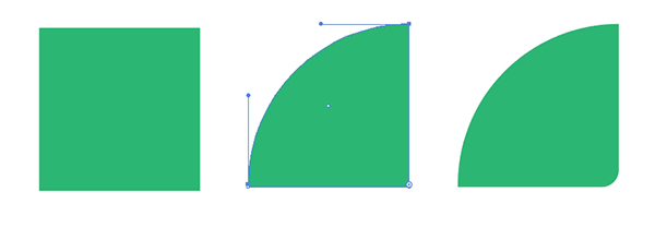 Use a square to create the chameleons head